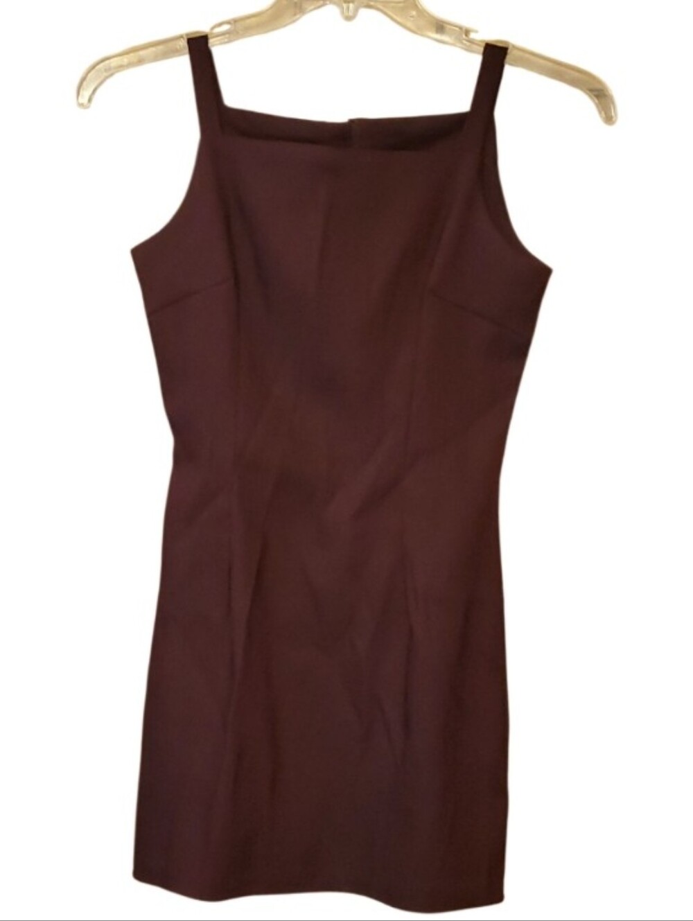 La Belle Size 3 Juniors Classic Sleeveless Sheath Dress in Dark Plum Vintage Y2K
